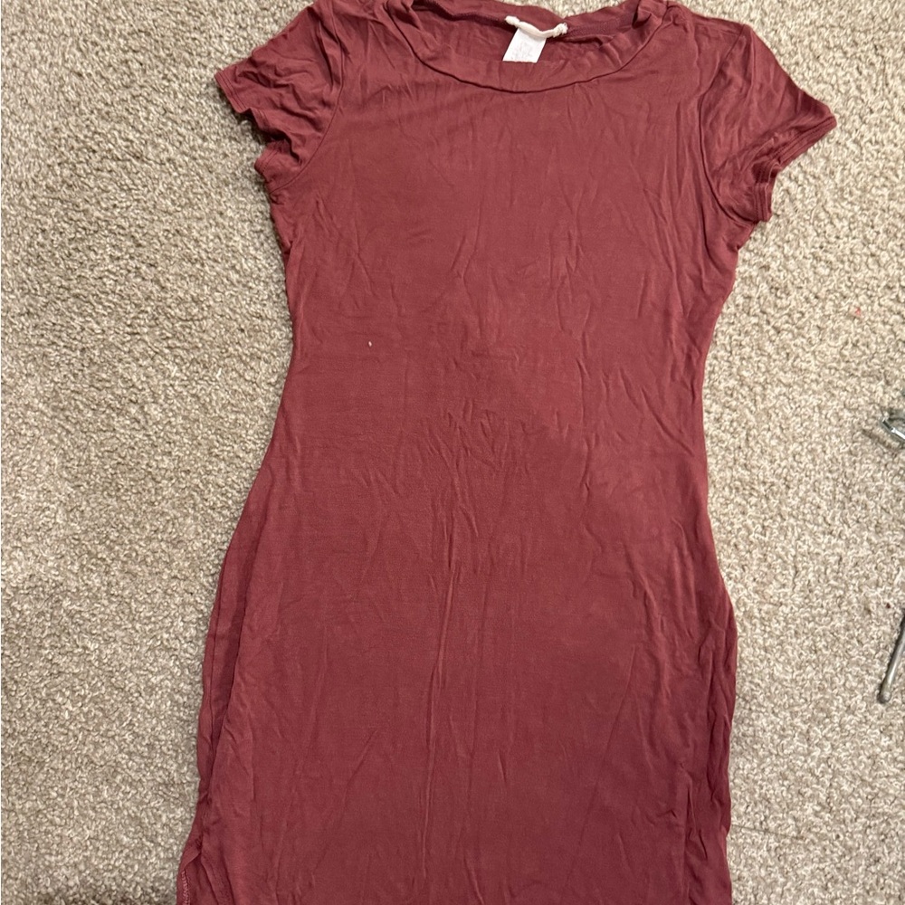 Casual Maroon Dress
